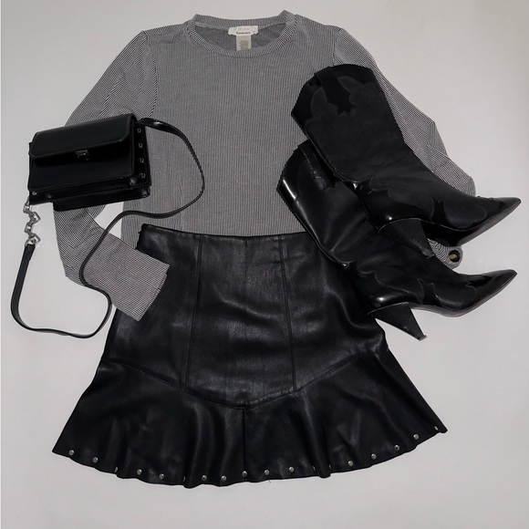 Mango Faux leather mini skirt - Picture 5 of 14